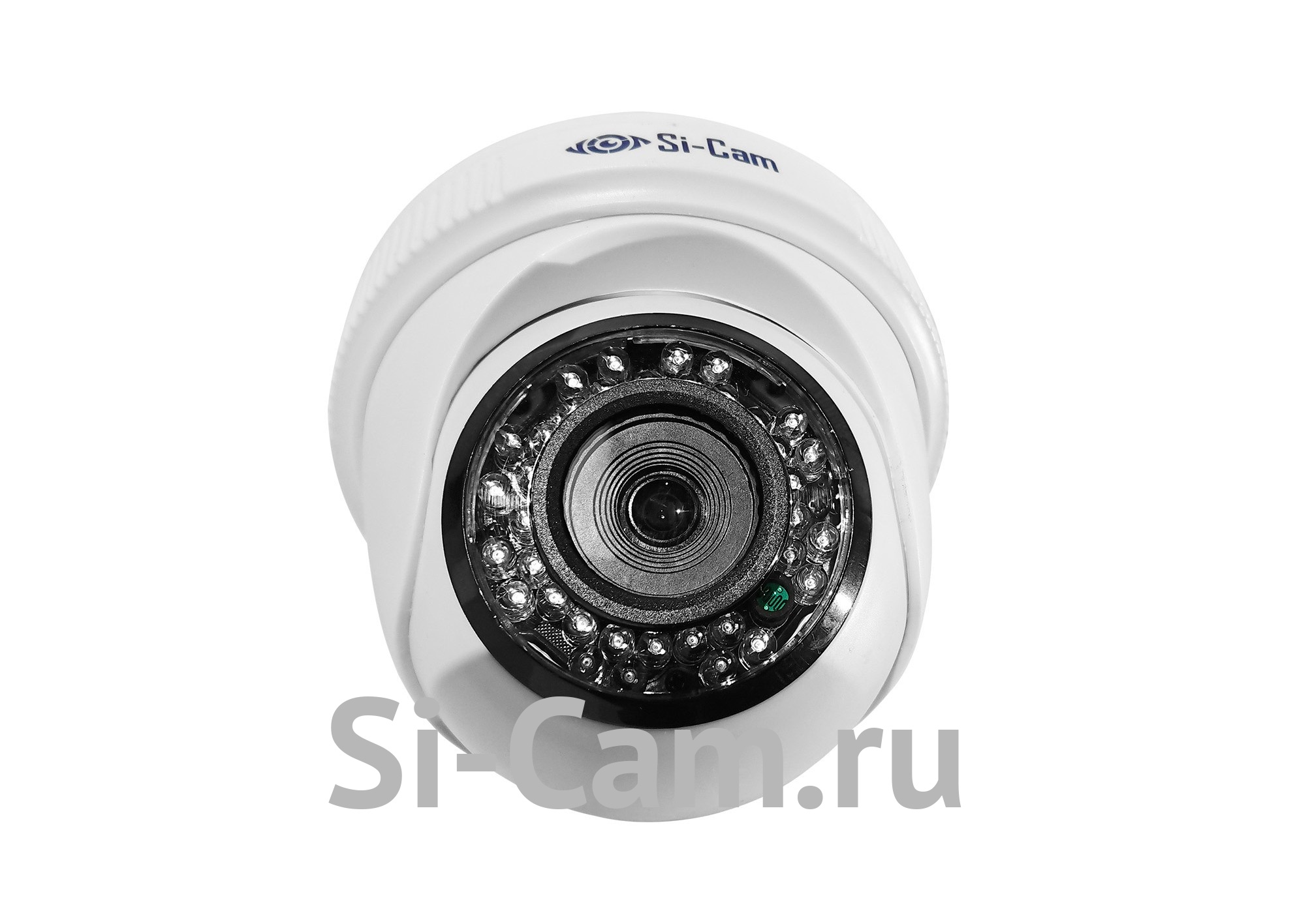 Si-Cam SC-HSW804V IR Купольная внутренняя AHD видеокамера (8 Mp, 3840*2160, 15к/с, CMOS, WDR, ИК подсветка)