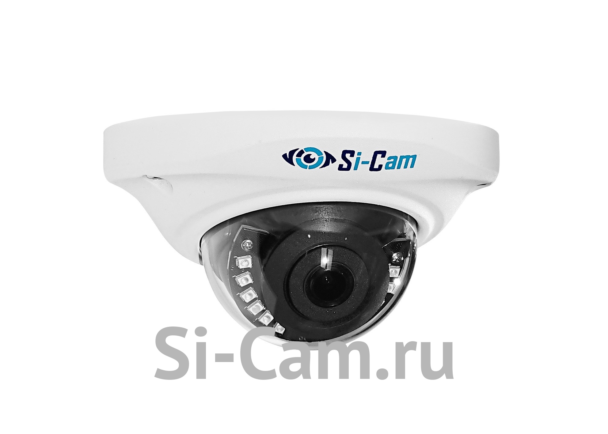 SC-DSS406F IR - Антивандальная купольная IP видеокамера 2/3/4 Mpx с фиксированным объективом (1.7F, белый, mic., LED)